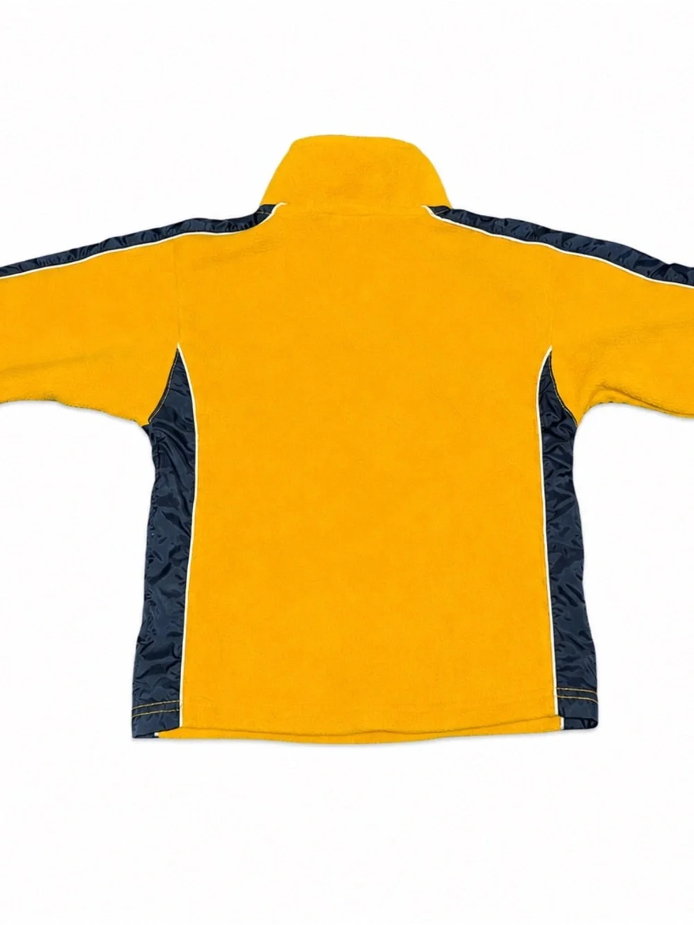 Nike Toddler 4T Yellow Navy Quarter-Zip Fleece Pullover Retro Colorblock